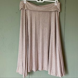 Max Studio Striped Skirt